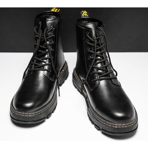 Autumn and winter new Martin boots mens Korean fashion tooling shoes retro and versatile high top boots men