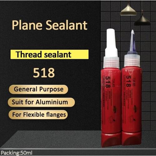 1pcs 50ml Higlue 518 Medium Strength With Good Fluid Resistance Plane Sealant Use for Aluminium Surface