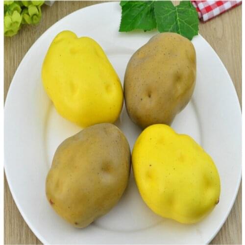 Festive Party Supplies Artificial Decorations Foam Simulation Potato Model Vegetable Props Cabinet 6pc/lot