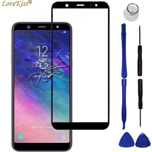 A6 A6+ 2018 Touchscreen Front Panel For Samsung Galaxy A6 Plus A6Plus 2018 A600 A605 Touch Screen Sensor LCD Display Glass Cover