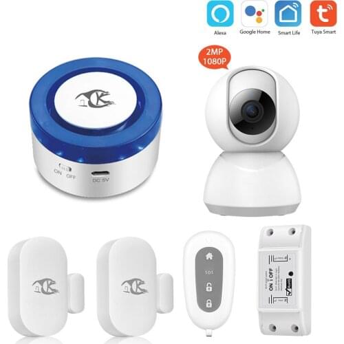 Tuya alarm security system Smart home APP Control Wireless Alarm Systems Smart life Tuya Smart