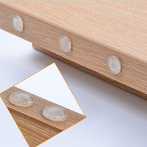 50Pcs Door Stops Stopper Silicone Cabinet Self Adhesive Bumper Damper Buffer Pad Q84D