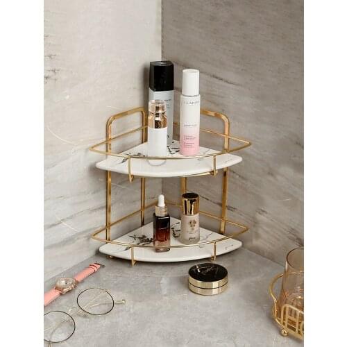 Bathroom bathroom tripod light luxury wall-mounted toilet toiletries hand washing and washing table storage