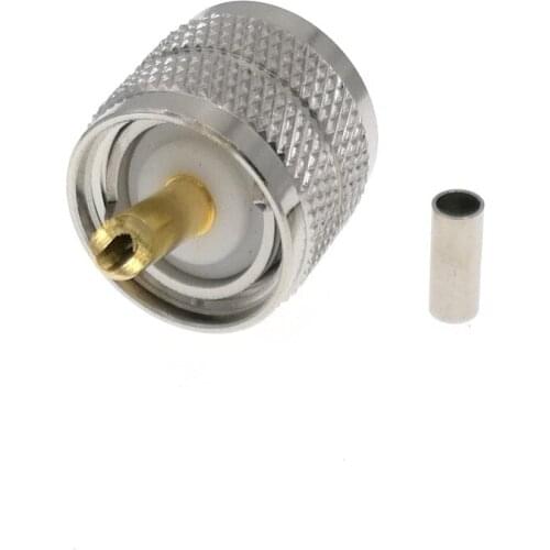 UHF PL-259 Male PL259 Plug Crimp For RG174 RG316 LMR100 Cable RF Connector