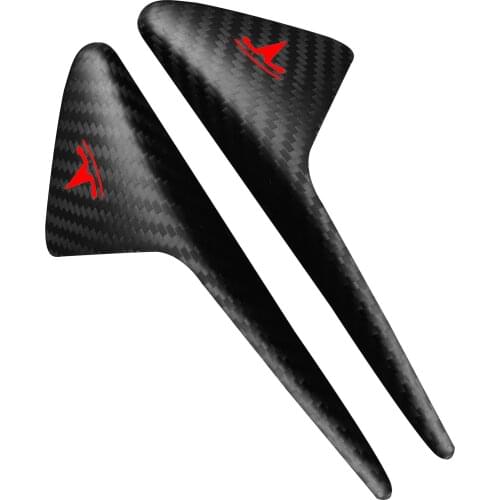 Side Camera Protection Cover Carbon Fiber ABS Side Camera Fender Overlay For Auto Of Tesla For Tesla Model 3 S X 2021 2020 2019