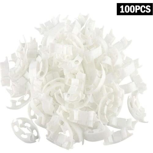 100Pcs Plastic Plant Support Clips For Tomato Hanging Trellis Vine Connects Plants Greenhouse Vegetables Garden Ornament