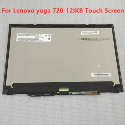 LCD Display Touch Screen Digitizer Assembly + Bezel For Lenovo Yoga 720-12IKB 81B5005BSP 5D10P94922