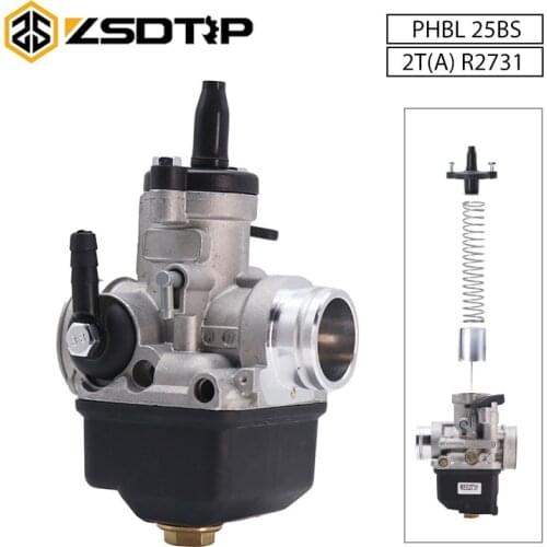 ZSDTRP Motorcycle 25mm Carburetor Dellorto PHBL 25BS 2T(A) R2731 For 50cc-200cc Engine For Fantic Variants Scooter Dirt Bike
