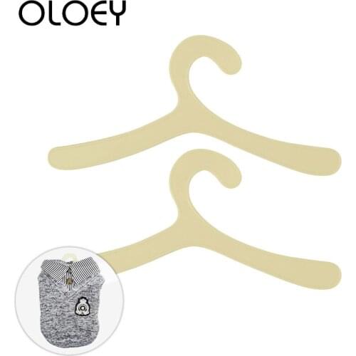 1pc 19*9cm Simple Pet Hanger Dog Puppy Cat Kitten Matching Clothes Stand Beige Durable Pet Clothes Tidy Accessories Product
