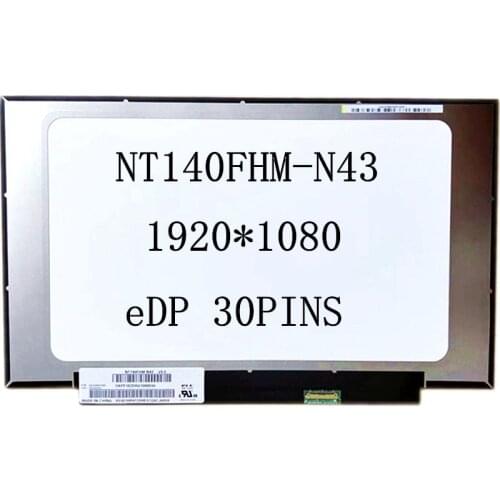 14.0" Laptop NT140FHM-N43 V8.0 LCD screen matrix display panel replacement 1920*1080 NT140FHM N43