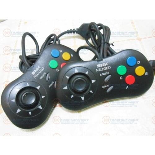 2 pcs Second-hand Original SNK Joypad Wired NEOGEO Gamepad Saturn Controller Gaming Arcade classics style Retro Saturn Joystick