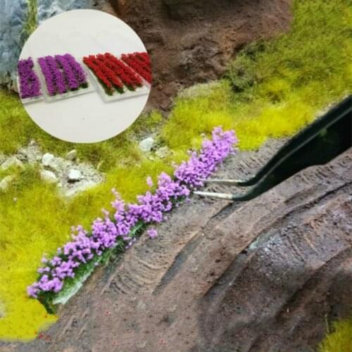 4pcs 2018 New Flower Raft Vegetation Scene Platform Material Simulation Grass Petal Model Diy Manual Scene Production