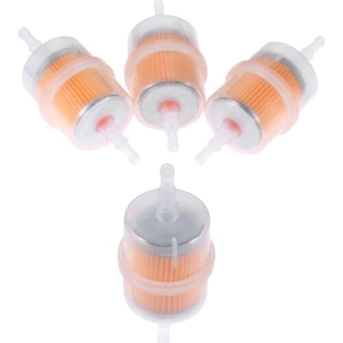 4Pcs 7mm 9mm Motorcycle Gasoline Gas Fuel Gasoline Oil Filter For Scooter Motorcycle Moped Scooter Dirt Bike ATV Fuel Filters