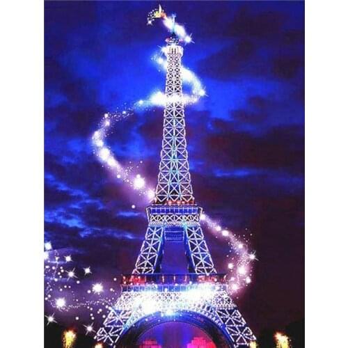 Daimond Painting Eiffel Tower Diamond Art Full Drill Cross Stitch Kits EmbroideryDiamond Paiting Full Drill