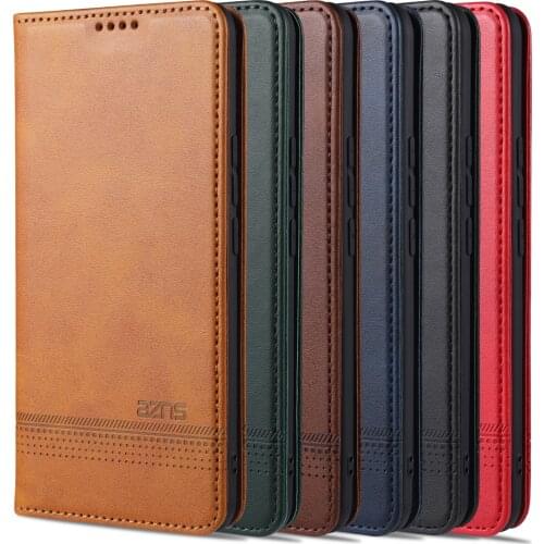 AZNS Leather Flip Case For VIVO S9 s9e V20Pro S7 Z6 X30 X50 X60 X30PRO X50PRO X60PRO Wallet Cards Stand Phone Cover