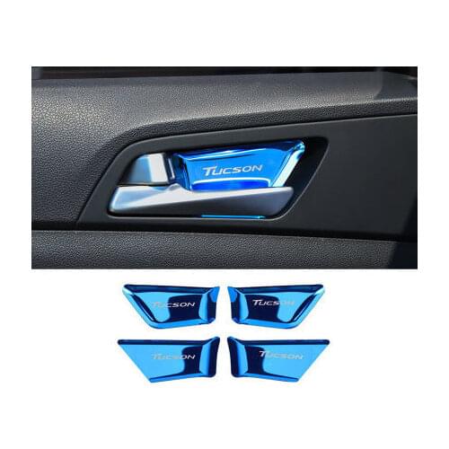 For Hyundai Tucson 2015-2019 Inner door bowl decorative patch Inner door bowl frame anti-scratch protection car accessories