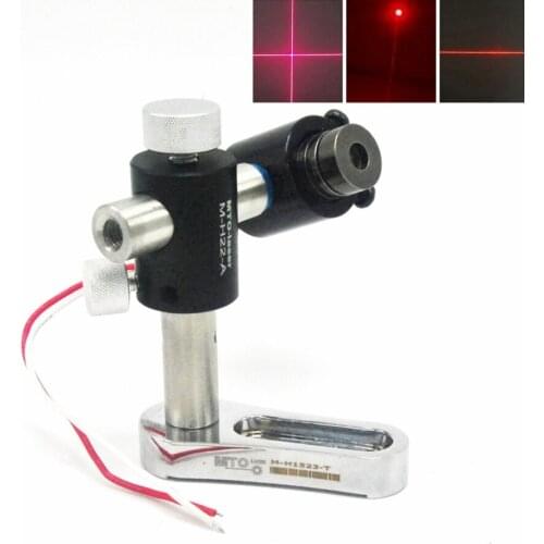 Focusable 650m 660nm 250mW Red Laser Dot/Line/Cross Module 14.5x45mm w 2-axis Holder