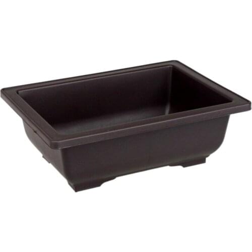 Hot 1PC Flower Pot Imitation Plastic Balcony Square Pots Flower Bonsai Bowl Nursery Basin Planter