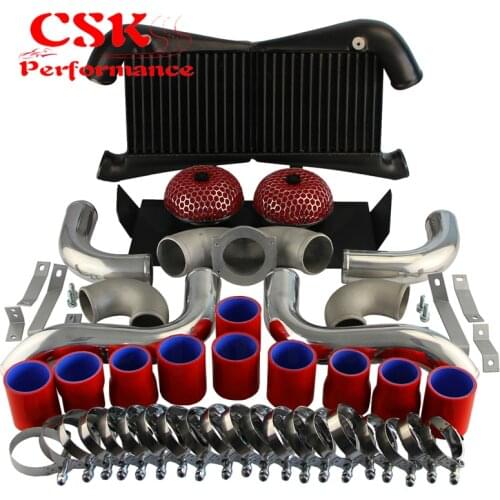 Aluminum Intercooler Kit for 300ZX Twin Turbo Fairlady Z32 VG30DETTBlack/Blue/Red