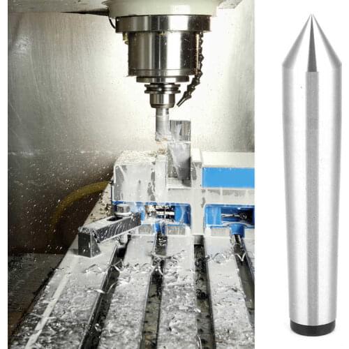 MT1/MT2 Carbon Steel Morse Taper Lathe Dead Center 0.010 Precision For CNC Revolving Center Grinding Milling Drilling Machine