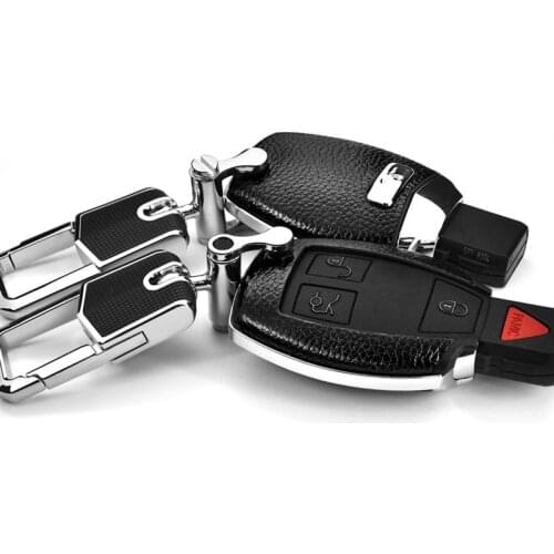 Leather Key Shell Holder Remote Car Key Case Cover For Mercedes benz W203 W210 W211 C E S CLS CLK CLA SLK Accessories