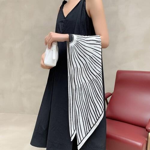 2021 spring and summer new female scarf high quality shawl silk fashion scarf headscarf beach sunscreen Baotou scarf 90X90