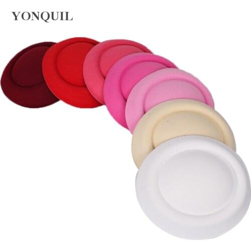 Multiple Colors 17 CM Fascinator Base Wedding Hat DIY Hair Accessories Wool Felt Vintage Headpiece Ladies Church Party Headpiece