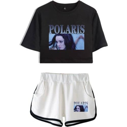 Polaris 2D Women Sets Printed K-pops Women Two Piece Set Shorts+T-shirts Casual Clothes Hot Sale K-pops Sets Plus Size Xxl