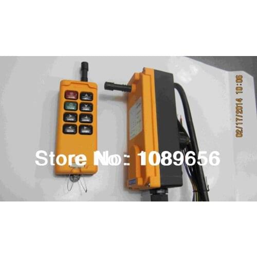 Industrial Remote Control Crane Transmitter 8 keys receiver+transmitter DC12V 24V AC36V 110V 220V 380V