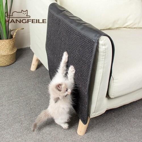 KANGFEILE Pet Cat Toy Sisal Scraper Board Kitten Scratching Post for Cats Anti-scratch Sofa Protection Pad Grind Claws D2332