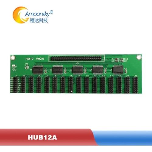 Hub12A led control card conversion adapter support linsn novastar colorligt mooncell huidu more led control