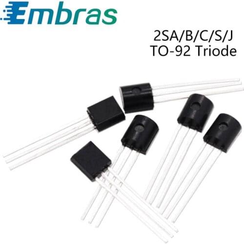 50Pcs PNP Transistor NPN Power Triode 2SA1013 2SA1015GR 2SB772 2SC2383 2SC2655 2SC3355 2SD1862 2SD882 2SJ113 2SC1815 TO-92 IC