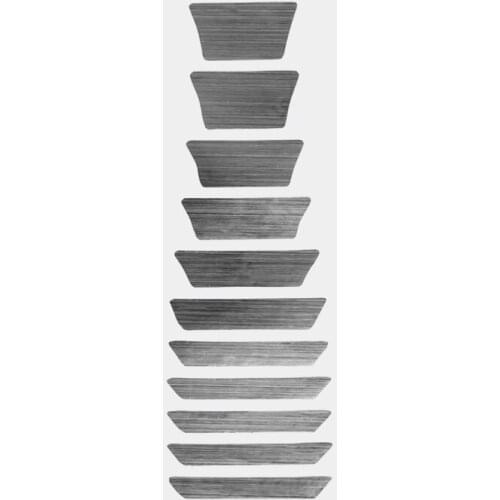 Thin Trapezoid Fretboard Decal Marker Inlay Sticker For Electric Acoustic Guitar