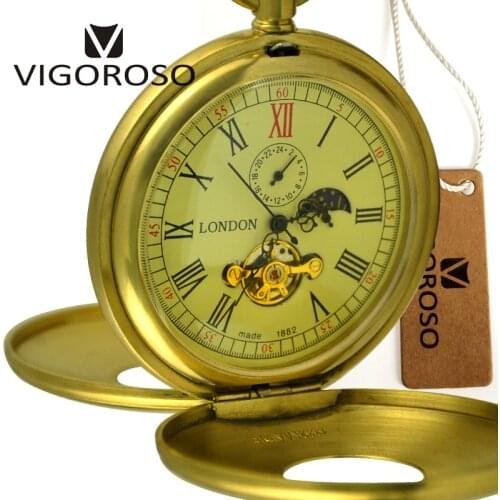 VIGOROSO Mens Gold Watch