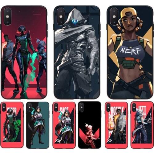 Yinuoda VALORANT OMEN Phoenix JETT RAZE SAGE Silicone Phone Case for iphone 11 Pro Max X XS MAX 6 6s 7 8 plus 5 5S 5SE XR SE2020