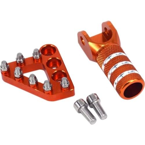 Rear Brake Pedal Step Plate Tip Gear Shifter for Suzuki DRZ400S DRZ400SM DRZ400E 2000-2019 RMX250 1989-1998 -Orange