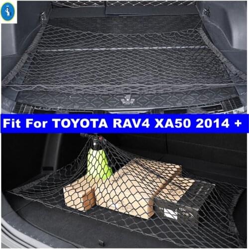 Car Accessories Trunk Rear Storage Cargo Luggage Elastic Mesh Net Holder Pocket Kit Fit For TOYOTA RAV4 RAV 4 XA50 2014 - 2021