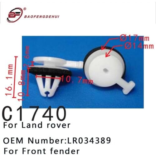 Car Positioner Front Fender For Land Rover Front Fender Clips Lr034389