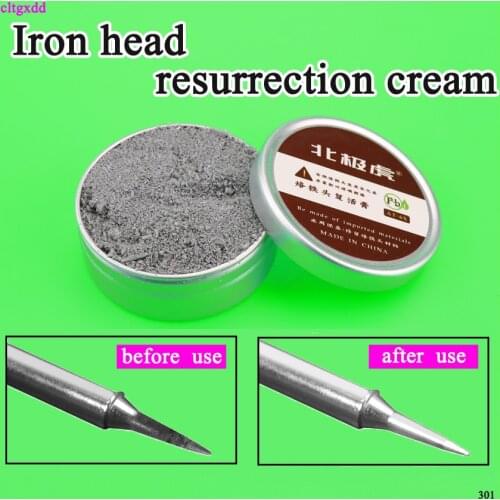 Cltgxdd Lead-Free Electrical Soldering Iron Tip Refresher solder Cream Clean Paste for Oxide Solder Iron Tip Head Resurrection