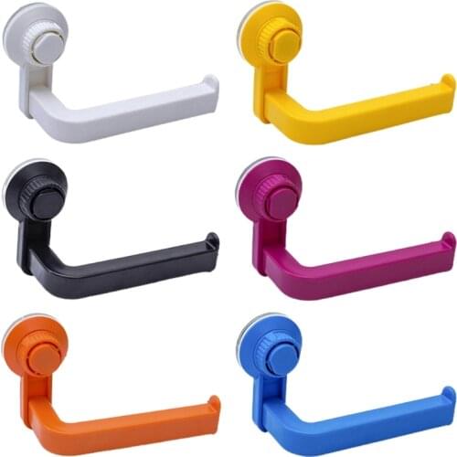 Suction Cup Toilet Paper Holder Bathroom Hooks for Towel Wall Mounted Toilet Roll Holder Tissue Paper Towel Dispenser