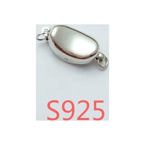 ICNWAY 1PIECE S925 Silver Plug Stick Buckle Bracelet DIY Jewelry Accessories Pearl Necklace Buckle Jewelry Making Supplies