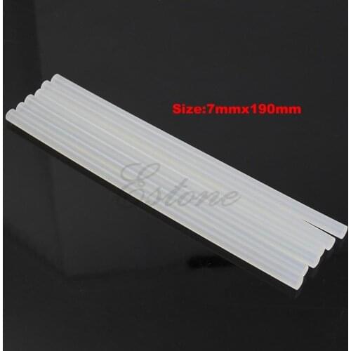 New Hot 6Pcs 7mm Hot Melt Glue Sticks For Electric Glue Gun Craft Album Repair