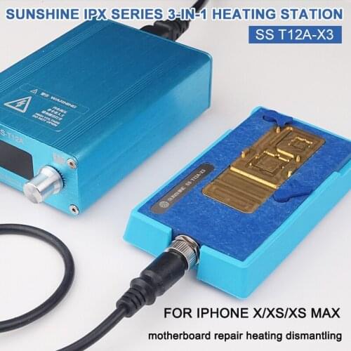 Sunshine SS-T12A Motherboard Heating Soldering Station Kit For IP 6 7 8 X Xs Max 11 12mini 12Pro Main Board Disassembly Repair