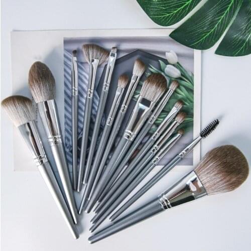 14-piece makeup brush tool set makeup powder eye shadow blush foundation mixed beauty pink makeup brush