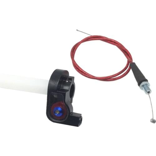 Twist Throttle Accelerator Handle Grips and Cable Set for 7/8inch 50cc 150cc 250cc Mini Bike ATV Quad Pit Bike Dirtbike