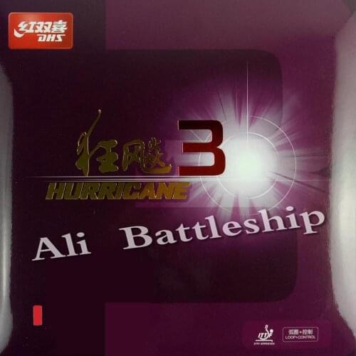 Original DHS Hurricane3 (Hurricane 3, Hurricane-3) pips-in table tennis / pingpong rubber with sponge