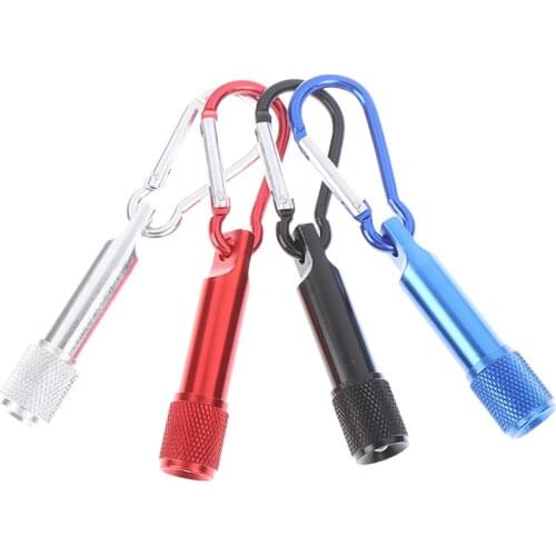 Mini LED Portable Flashlight Camping Keychain Torch Handy Light Lamp Carabiner lamp Climbing Emergency Tools Accessories