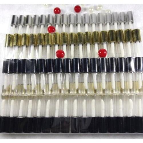 1.2ML 100pcs/lot Empty Lip Gloss Tube, DIY Plastic Elegant Liquid Lipstick Container, Round Lipgloss Lip Balm Bottle