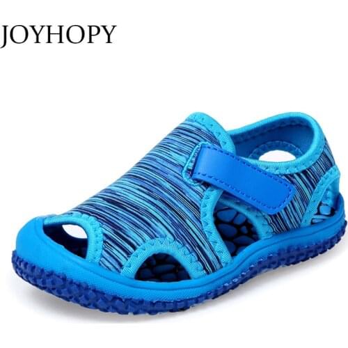 Summer Baby Girls Boys Sandals Children Beach Sandals Soft Bottom Non-slip Infant Shoes Kids Outdoor Anti-collision Shoes