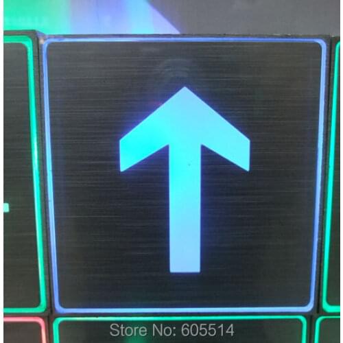 [Seven Neon]Free shipping 10sets 200*200*30mm square shape led singnal light led indicator for UP direction signal